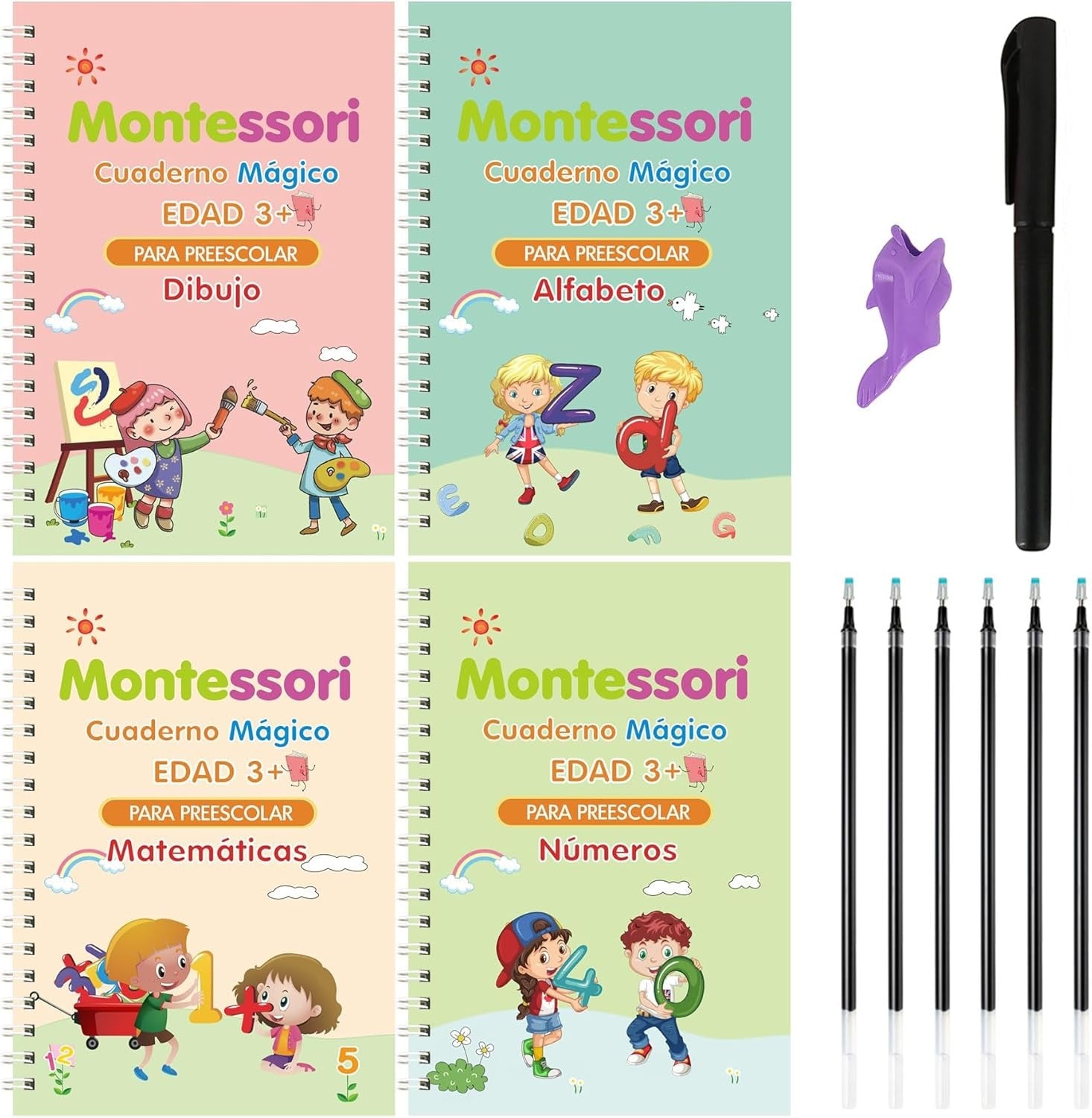 Libro educativo Montessori con sonidos - Aprendizaje interactivo desarrollo cognitivo
