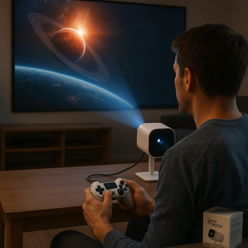 Proyector M300 Max™ Portátil: Diversión para ellos, tranquilidad para ti.