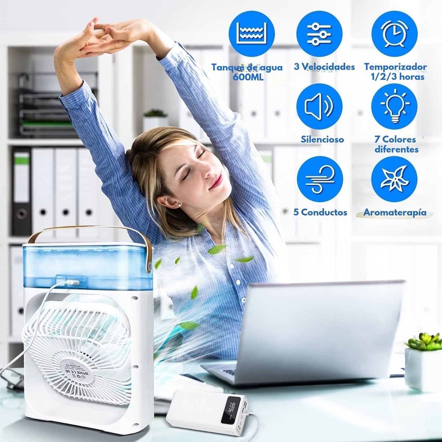🧊 IceBreezy™ – Enfría, humidifica y ambienta tu verano