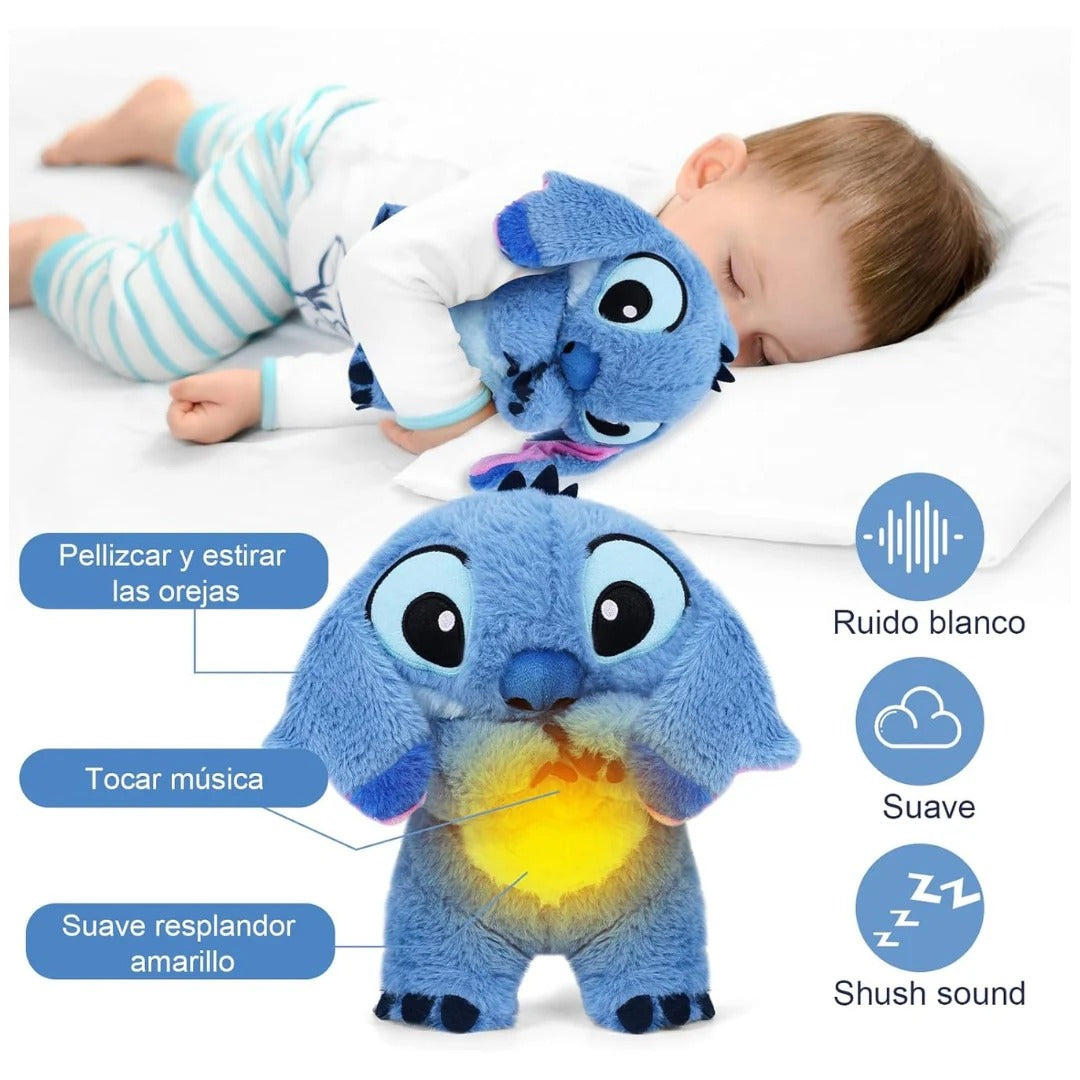 Kawaii Ohana peluche terapéutico en acción mostrando respiración rítmica
