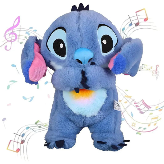 Peluche Kawaii Ohana anti-ansiedad azul con función de respiración terapéutica
