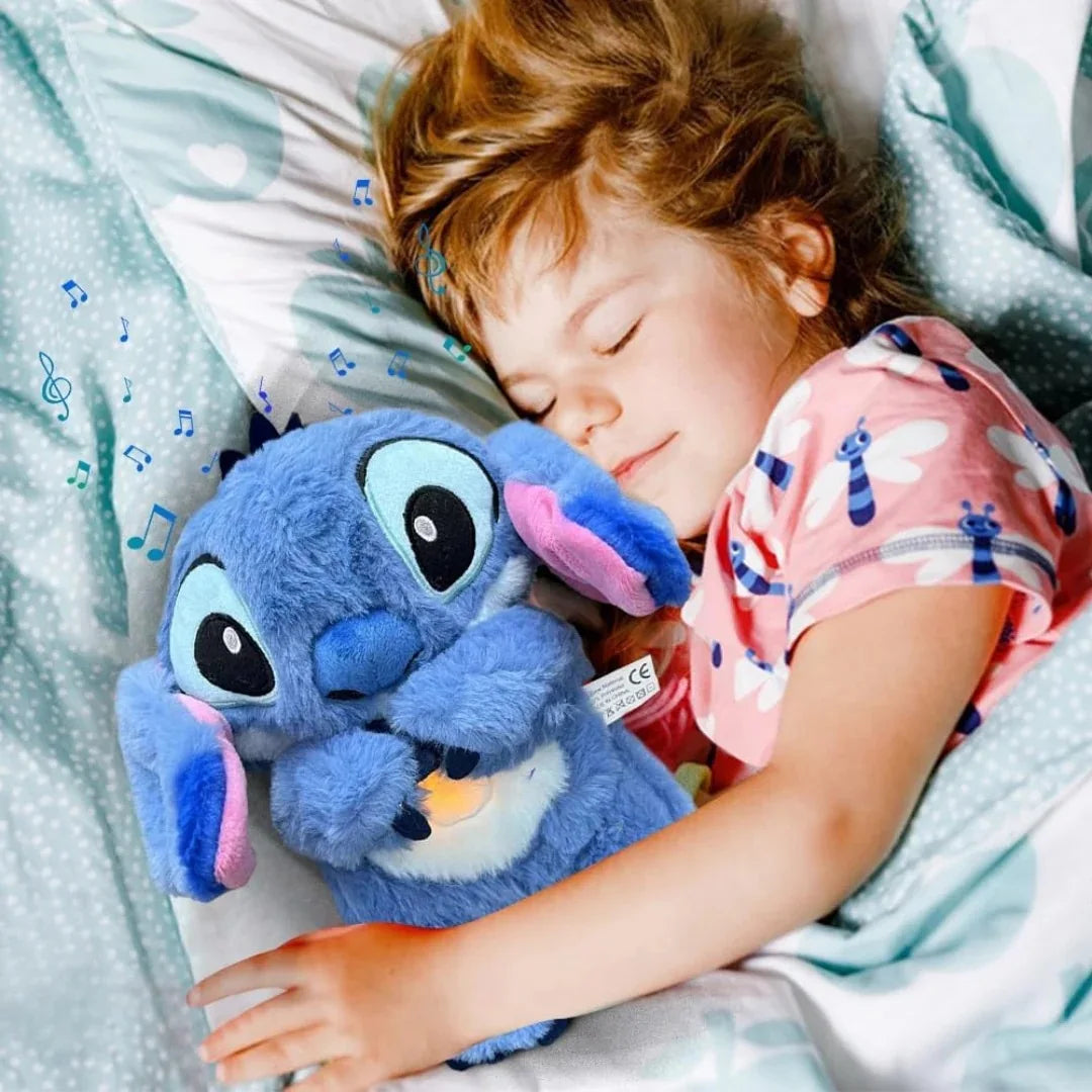 Peluche anti-estrés Kawaii Ohana con luz relajante para mejorar el sueño
